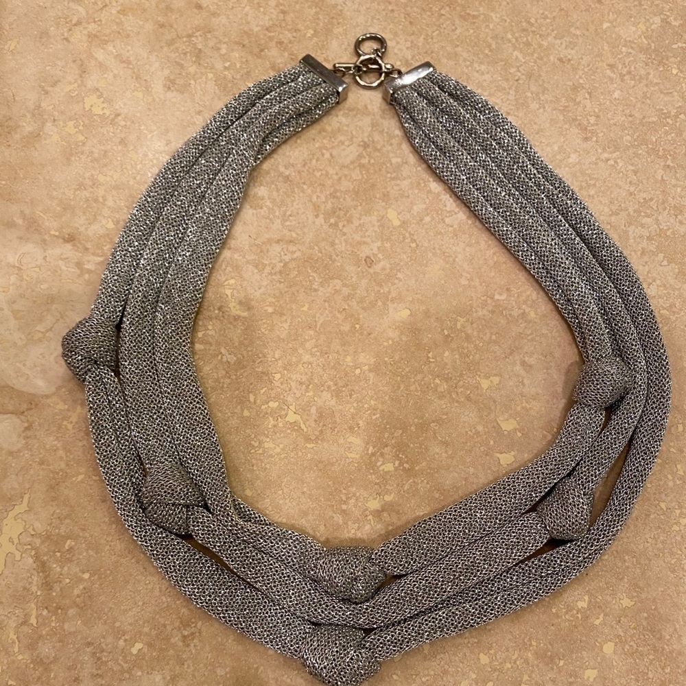 Adami & Martucci Sterling Silver Mesh Necklace